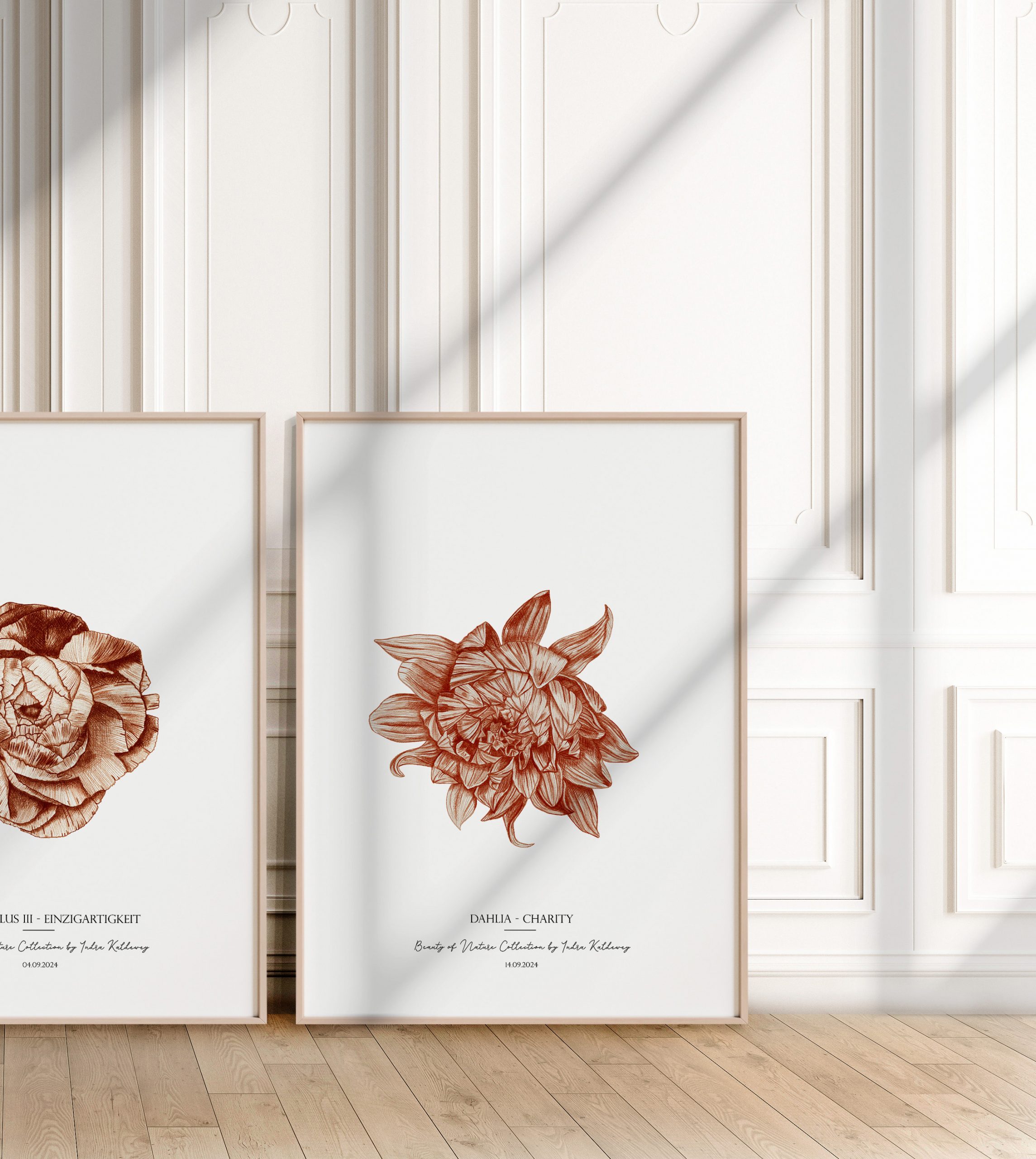 Dahlia I - Charity_Beauty of Nature Collection_Printvorlage_DIN A 1_300ppi_Mock-Up geschnitten